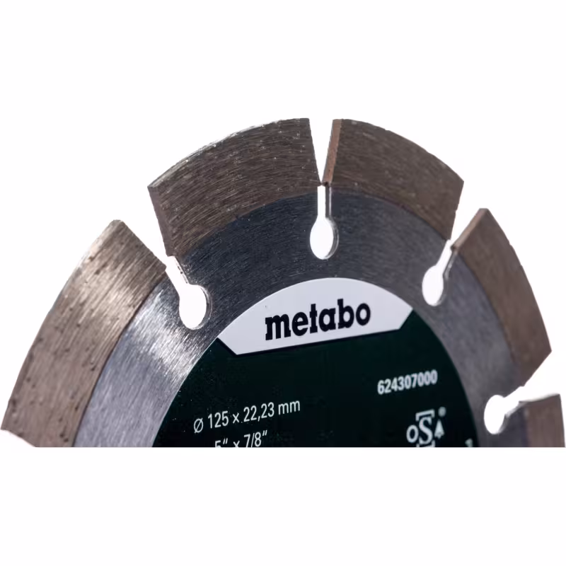 Диск алмазный сегментный Metabo 624307000, 125х22,2 мм