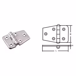 Петля разновеликая 710055, 60х40х2 мм