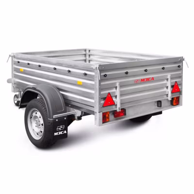 Прицеп бортовой одноосный МЗСА 817710.024, высокий борт