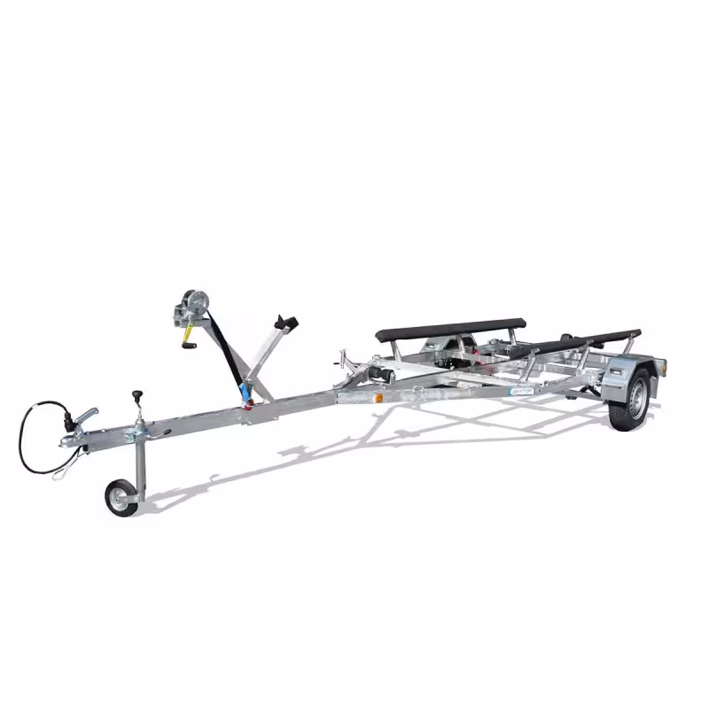 Прицеп лодочный одноосный Вектор ЛАВ 81014А, ролики