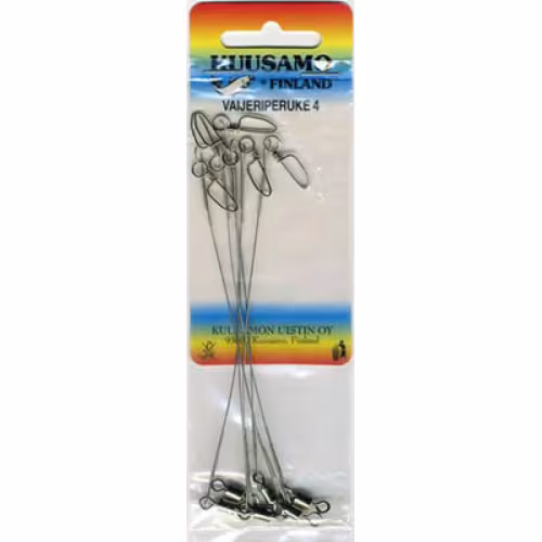 Поводок нержавейка плетёный KUUSAMO № 5 (20 см, 18 кг) 1 шт