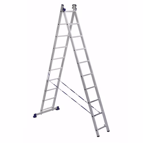 Лестница складная, 2 секции, 10 ступеней, 4.78 м