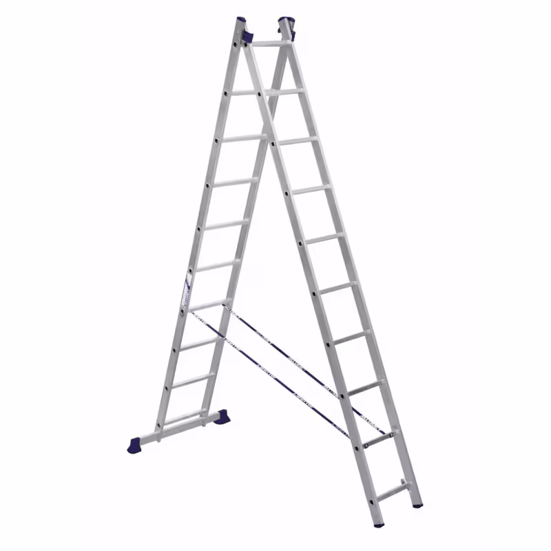 Лестница складная, 2 секции, 10 ступеней, 4.78 м