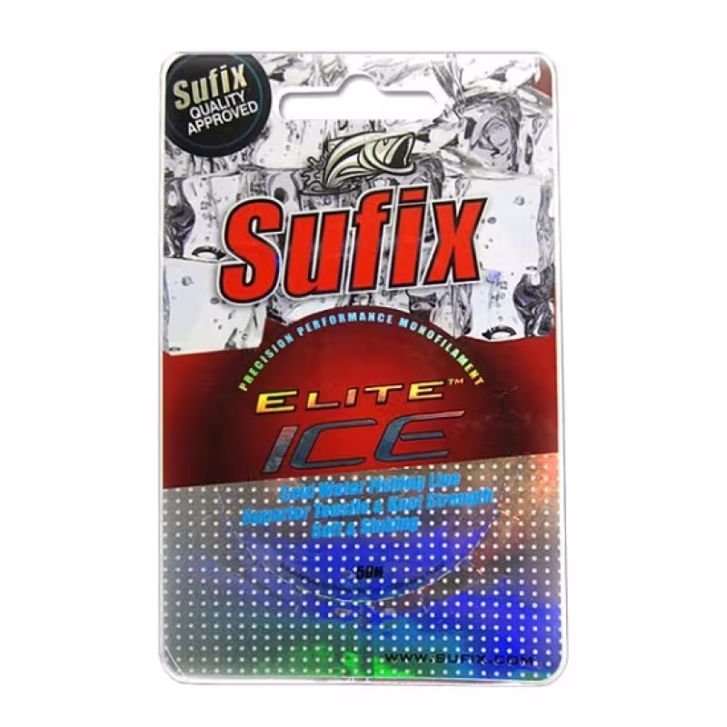 Леска монофильная Sufix Elite Ice 0.105 мм, 1.2 кг, 50 м