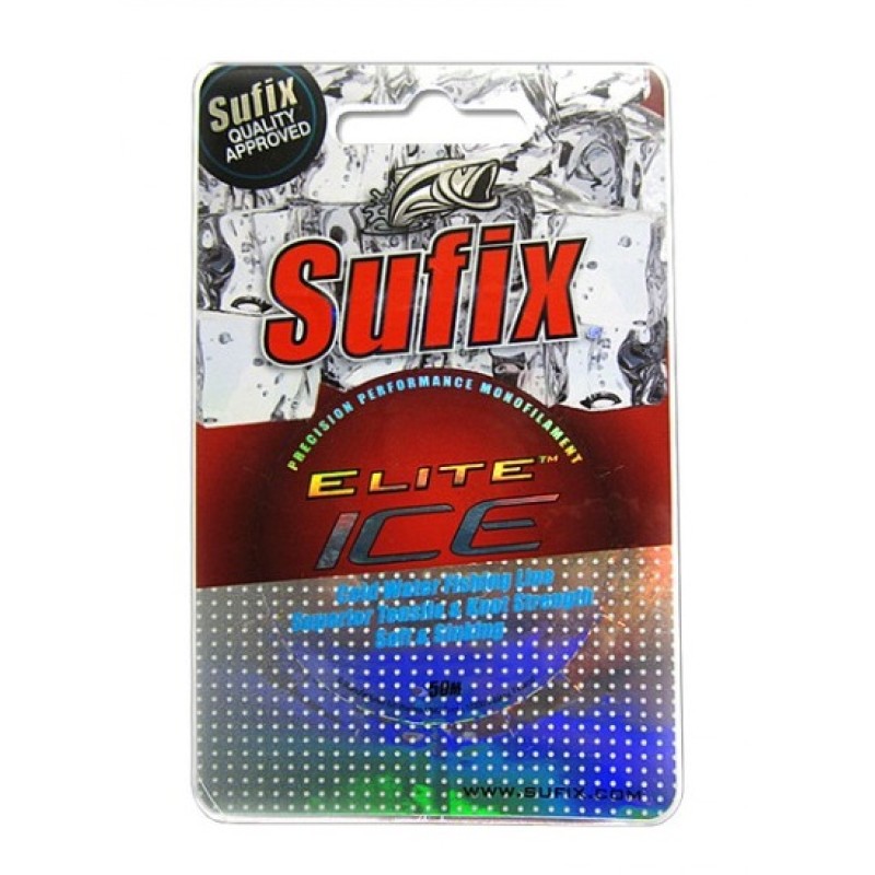 Леска монофильная Sufix Elite Ice 0.105 мм, 1.2 кг, 50 м