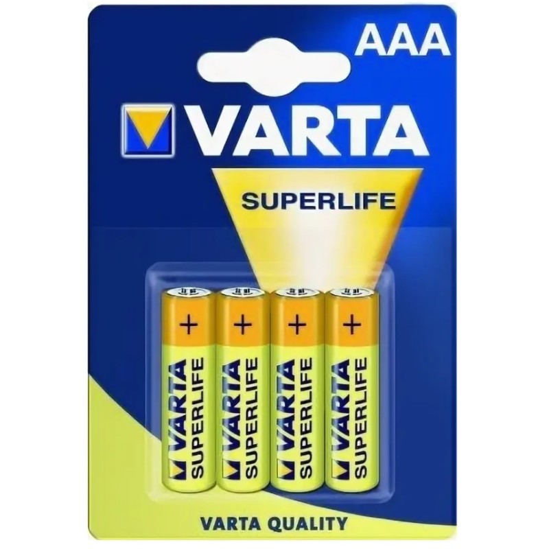 Батарейка VARTA SuperLife тип AАА R03/286 (блистер 4шт)