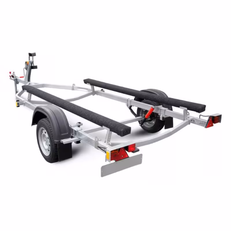 Прицеп лодочный одноосный МЗСА 81771Е.101, ложементы