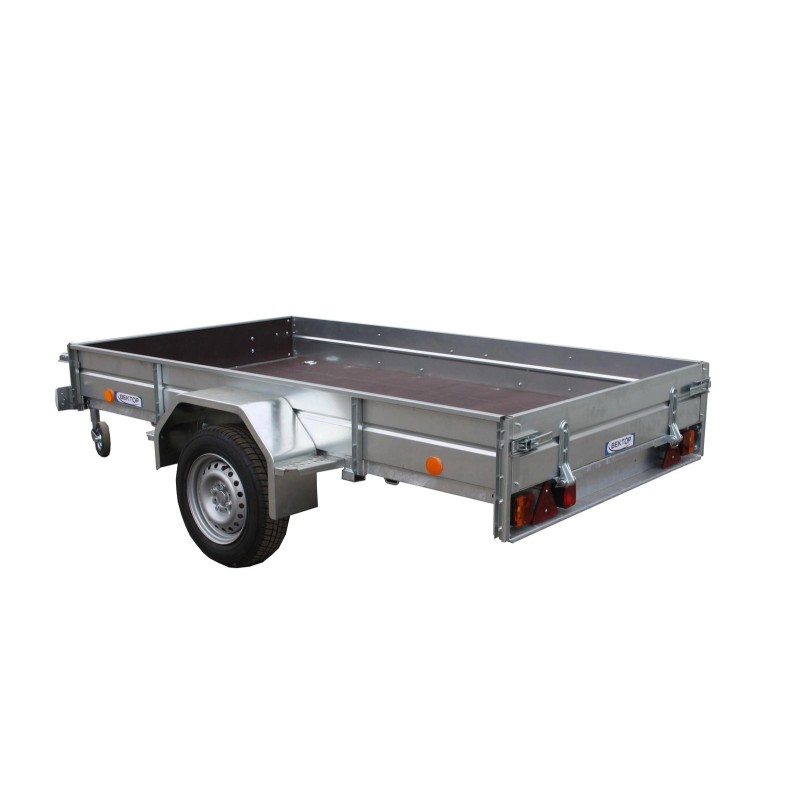 Прицеп бортовой одноосный Вектор ЛАВ 81011А, опорное колесо