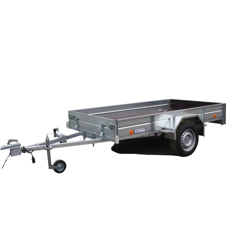 Прицеп бортовой одноосный Вектор ЛАВ 81011А, опорное колесо