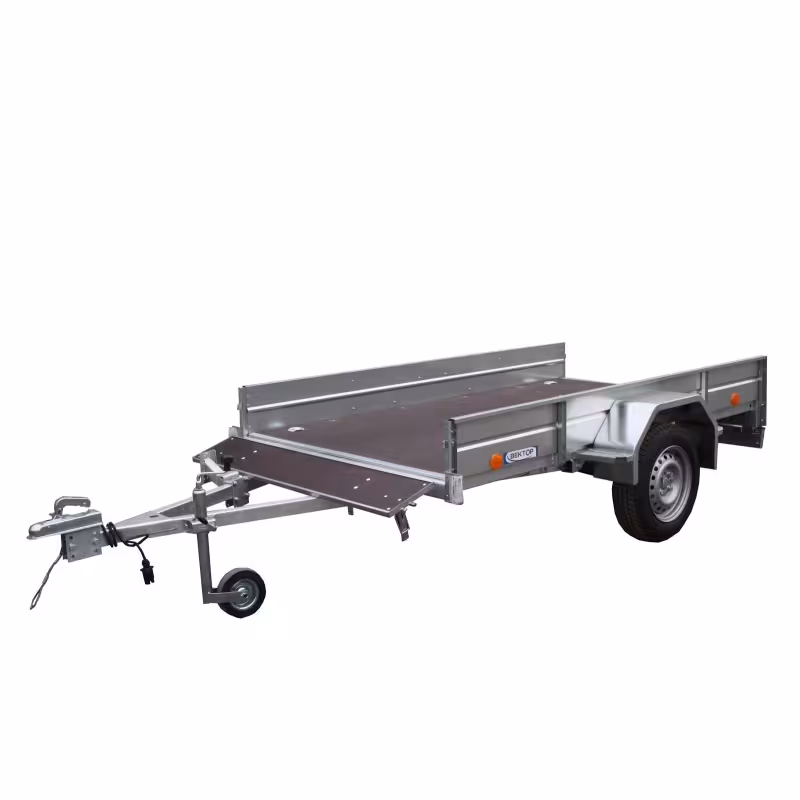 Прицеп бортовой одноосный Вектор ЛАВ 81011А, опорное колесо