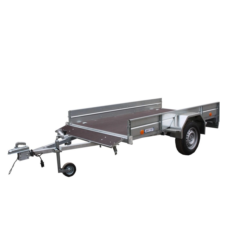 Прицеп бортовой одноосный Вектор ЛАВ 81011А, опорное колесо