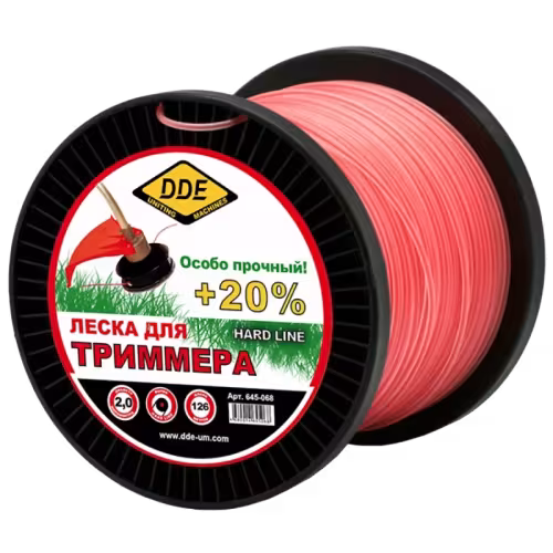 Корд триммерный DDE Hard Line, круглый, 2.4мм*126м