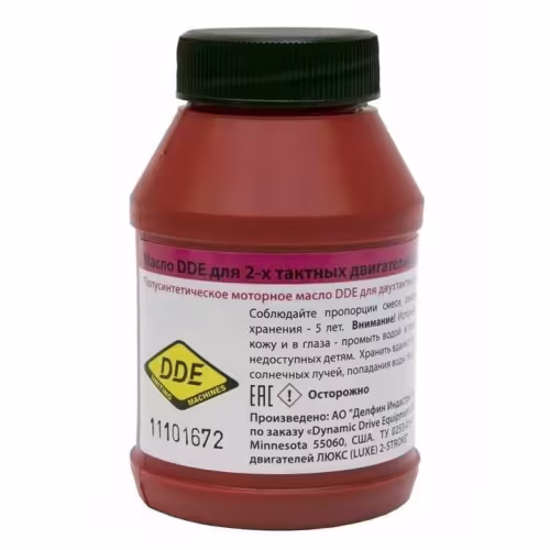 Масло моторное полусинтетическое для 2Т двигателей DDE SS-2T, 0,1 л