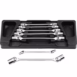 Набор ключей торцевых шарнирных Licota CK-384006, 6-19 мм, 7 предметов