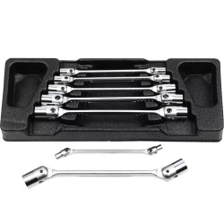 Набор ключей торцевых шарнирных Licota CK-384006, 6-19 мм, 7 предметов