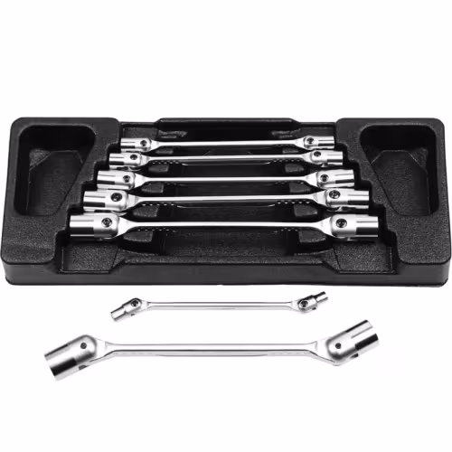 Набор ключей торцевых шарнирных Licota CK-384006, 6-19 мм, 7 предметов