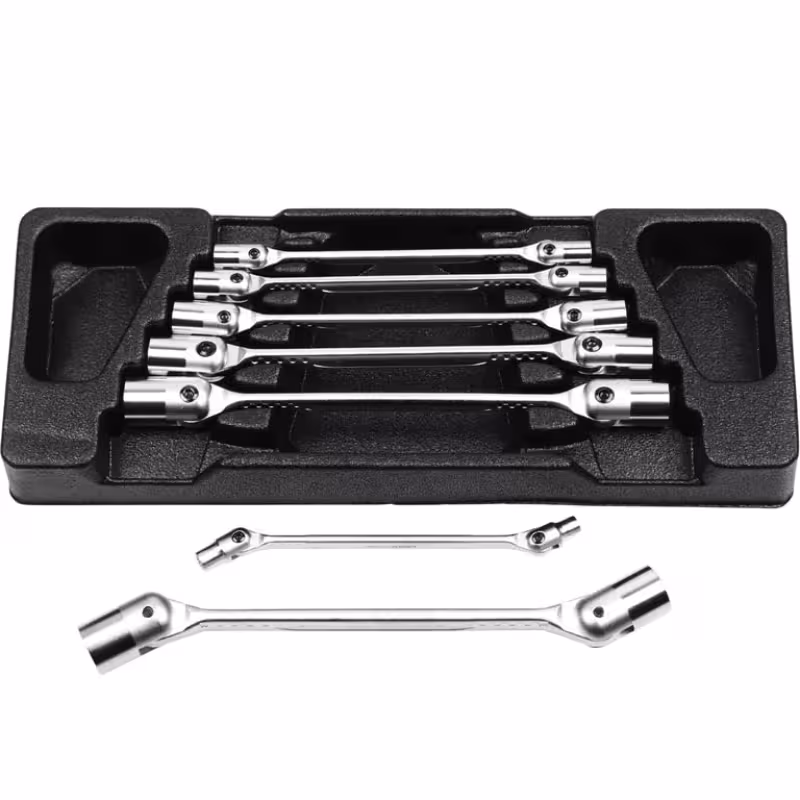 Набор ключей торцевых шарнирных Licota CK-384006, 6-19 мм, 7 предметов