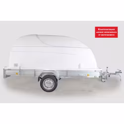 Прицеп бортовой одноосный Вектор ЛАВ 81012 с крышкой, высокий борт