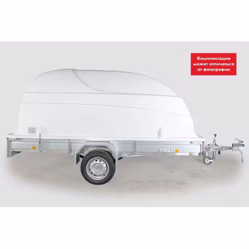 Прицеп бортовой одноосный Вектор ЛАВ 81012 с крышкой, высокий борт