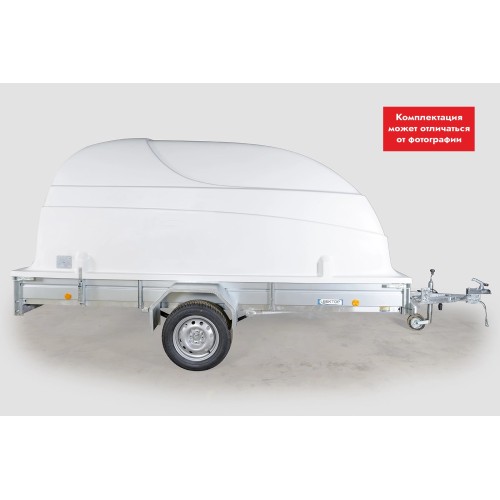 Прицеп бортовой одноосный Вектор ЛАВ 81012 с крышкой, высокий борт
