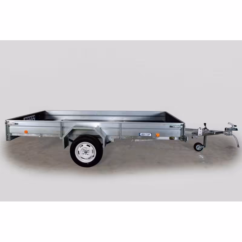 Прицеп бортовой одноосный Вектор ЛАВ 81012 с крышкой, высокий борт