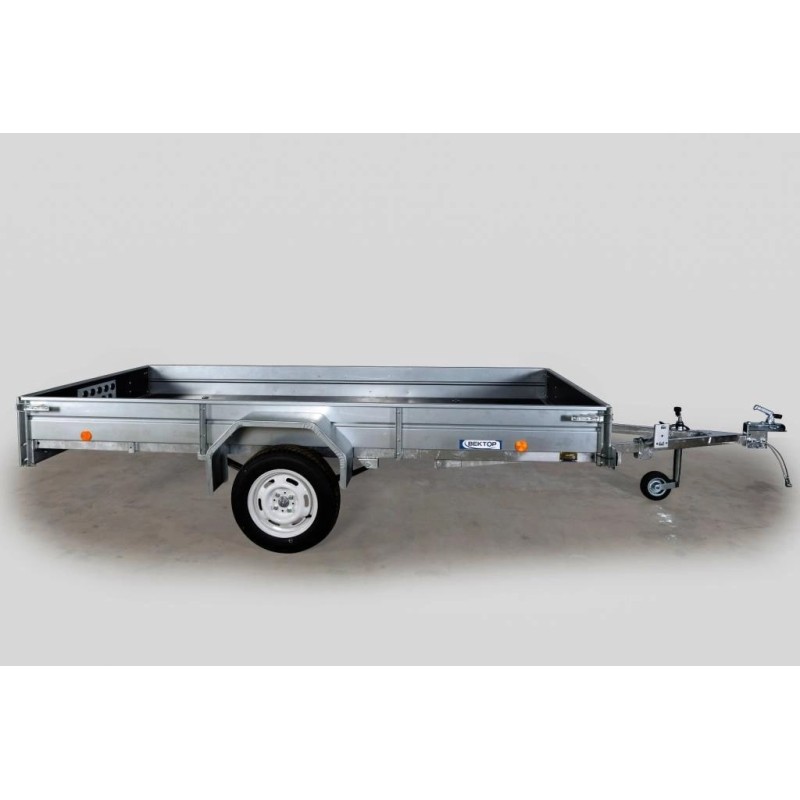 Прицеп бортовой одноосный Вектор ЛАВ 81012 с крышкой, высокий борт