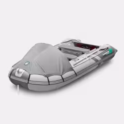 Надувная лодка ПВХ Gladiator C330AL, пайол алюминиевый, светло-серый/темно-серый