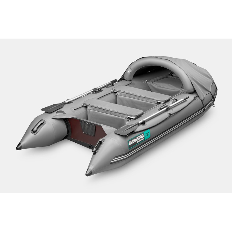 Лодка надувная ПВХ Gladiator  C330AL, пайол алюминиевый, темно-серый