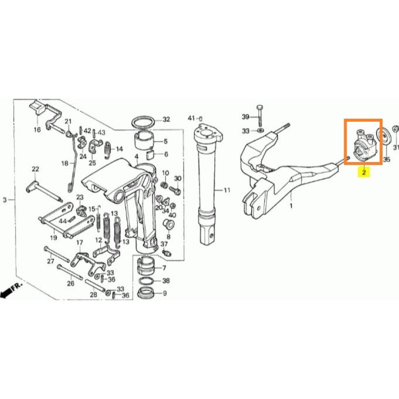 Крепление в комплекте, верхняя резиновая деталь Honda, 50151-ZV4-000ZB