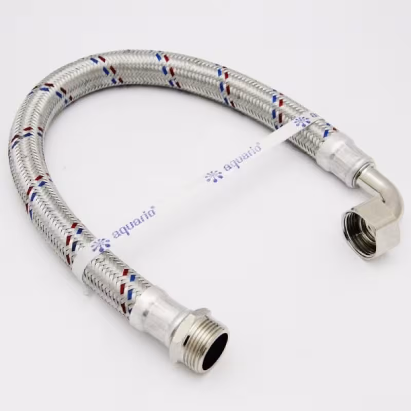 Гибкая подводка с уголком AQUARIO 600мм