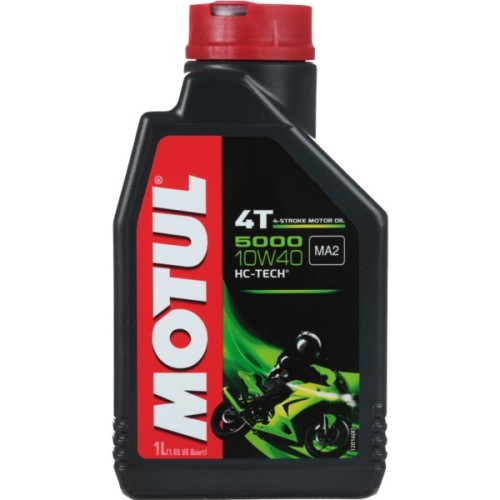 Масло моторное полусинтетическое для 4Т мотоциклов Motul 5000 10W40, 1л