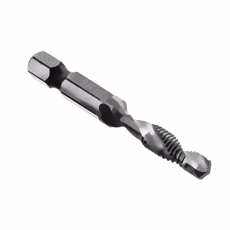 Сверло метчик ПРАКТИКА М6 шаг 1,0, длина 57 мм, хвостовик HEX 1/4', блистер