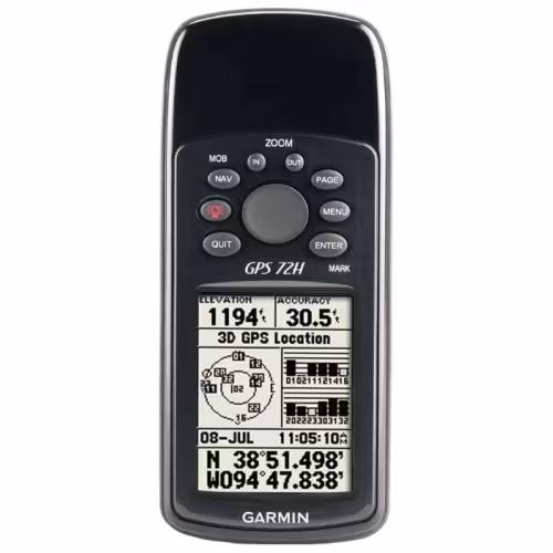 Туристический навигатор Garmin GPS 72H Marine Bundle, 010-00840-02, черный