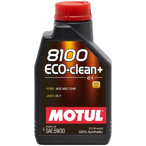 Масло моторное синтетическое Motul 8100 Eco-clean+ 5W30 C1, 1л