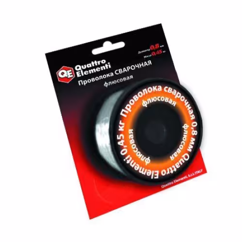 Проволока сварочная порошковая d=0,8мм*0,45кг QUATTRO ELEMENTI