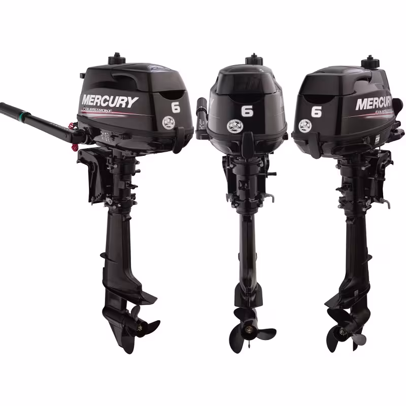 Лодочный мотор 4-тактный Mercury F 6 M, 6 л.с.
