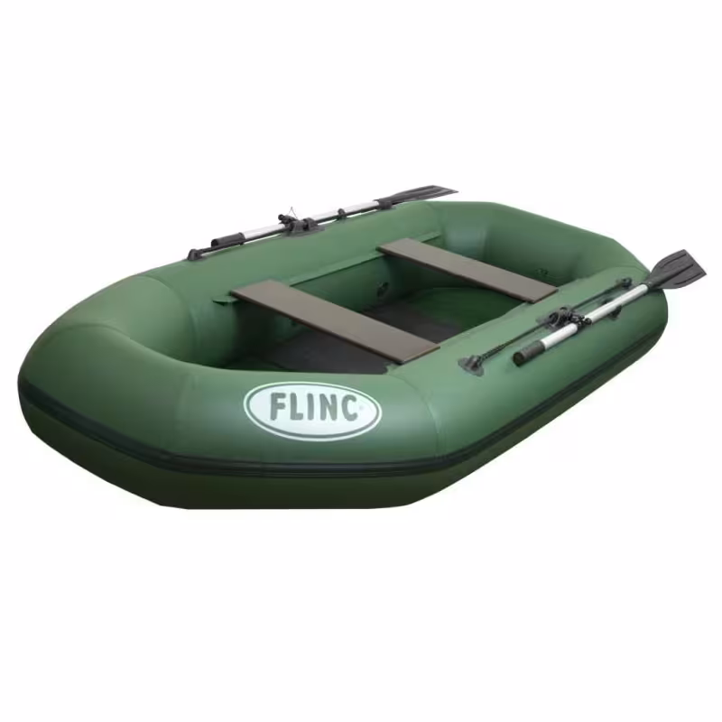 Надувная лодка ПВХ Flinc F260L, пайол фанерный, в ассортименте