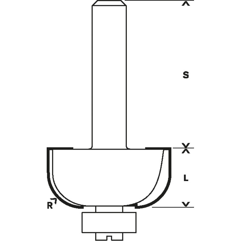 Фреза кромочная Bosch 2608628361, D=20,7 мм