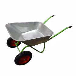 Тачка садовая двухколесная WB 5009S, 100 л