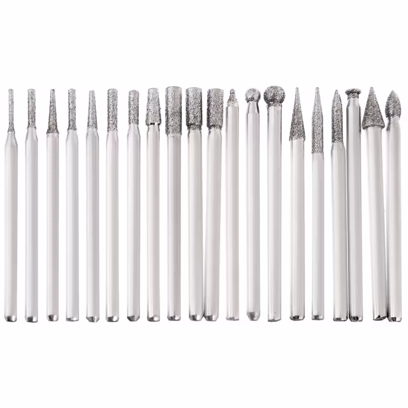 Шарошки алмазные для фигурных отверстий Fit 36485, 20 шт.