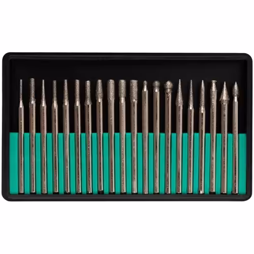 Шарошки алмазные для фигурных отверстий Fit 36485, 20 шт.