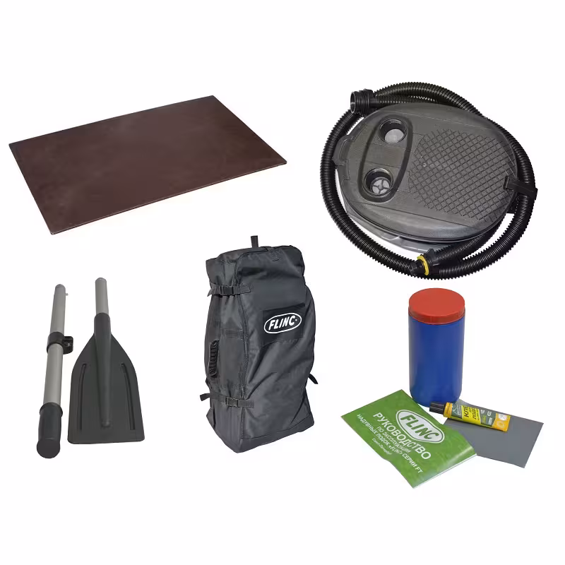 Надувная лодка ПВХ Flinc F280L, пайол фанерный, в ассортименте