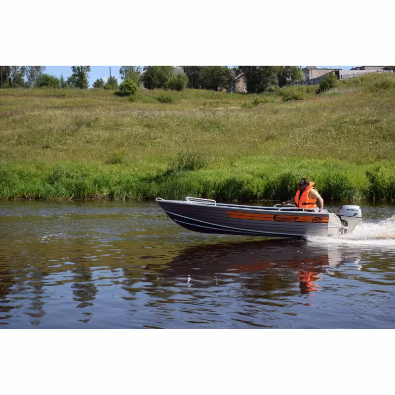 Лодка алюминиевая Wellboat 42