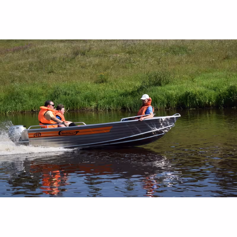 Лодка алюминиевая Wellboat 42