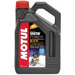 Масло моторное синтетическое для 4Т снегоходов Motul Snowpower 0W40, 4л