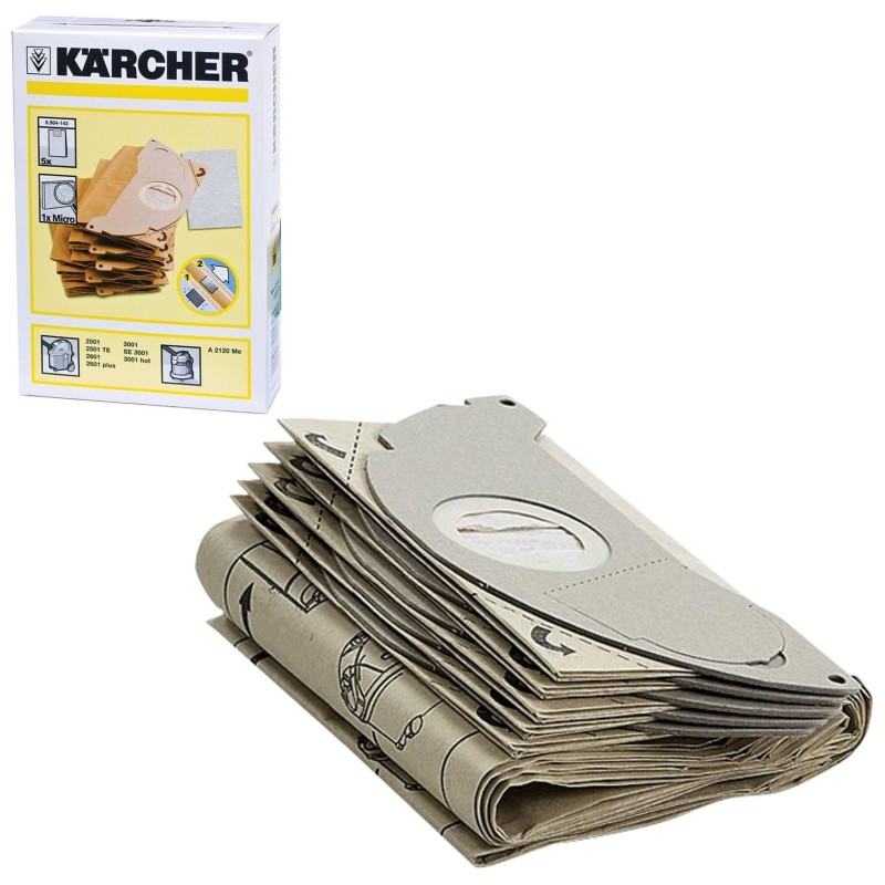 Мешки для пылесосов Karcher 6.904-143.0, 5 шт.