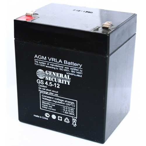 Аккумулятор General Security 4.5-12, 4,5Ah, 12V