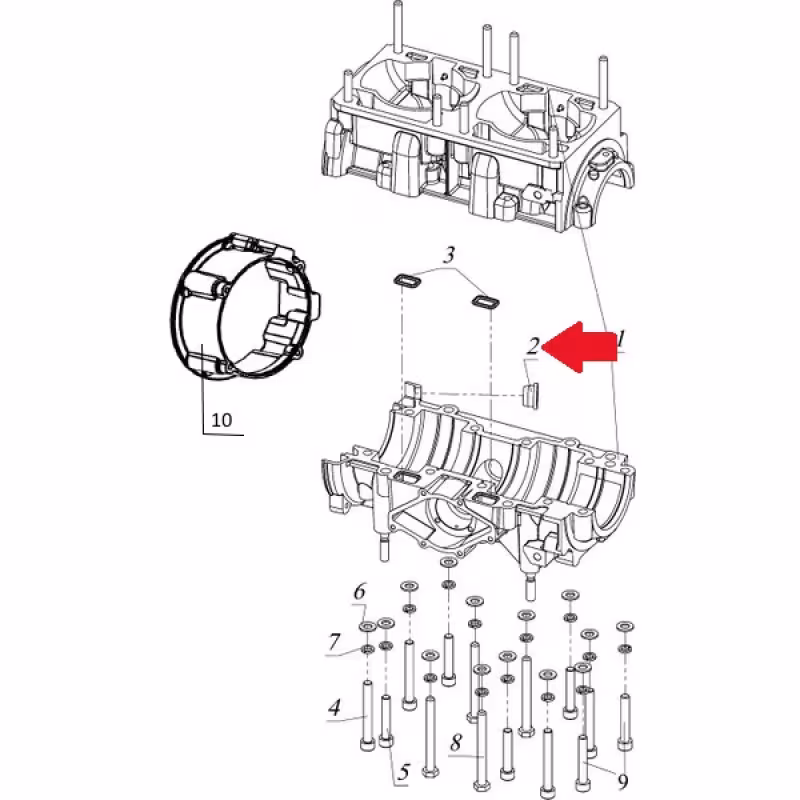 Втулка разрезная на снегоход Тайга С40500059