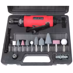 Пневмобормашина прямая с набором оснастки Licota PAG-10039K