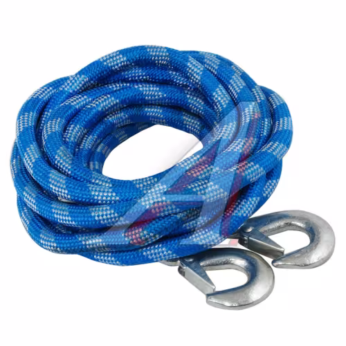 Трос буксировочный 5т 5м альпийский шнур (крюк-крюк) АВТОСТОП